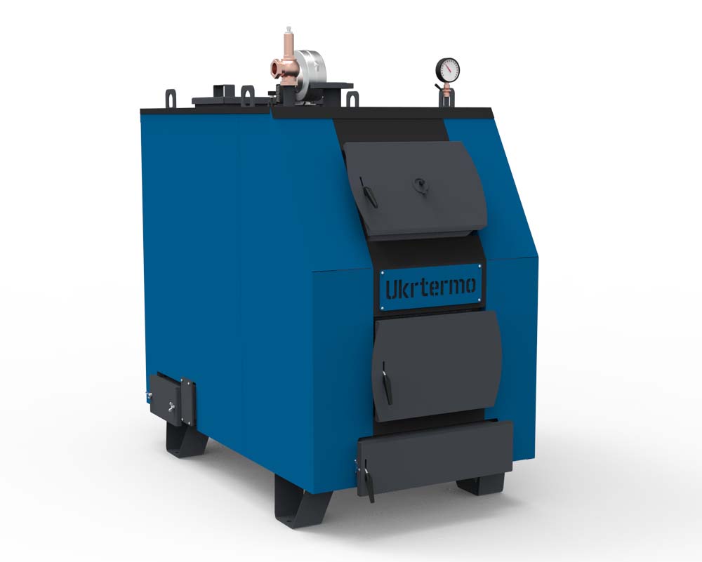 Котел опалювальний твердопаливний водогрійний "УКРТЕРМО" 300 кВт серія Prom